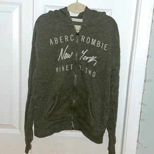 Green/Gray Abercrombie & Fitch Sweater